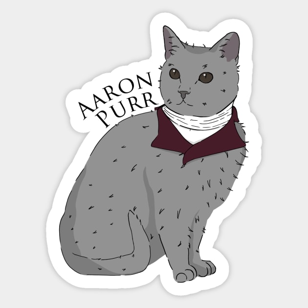 Aaron Purr Sticker by ThePortalist